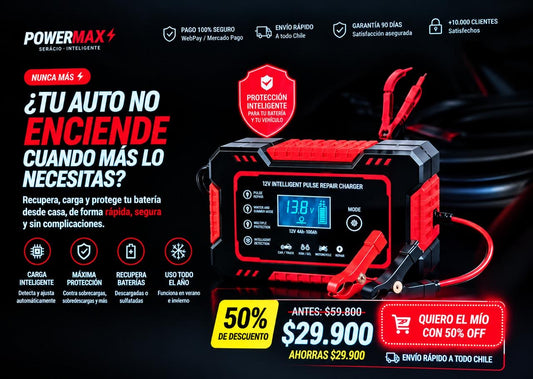 CARGADOR INTELIGENTE DE BATERIA PARA AUTO POWER FIT!!!
